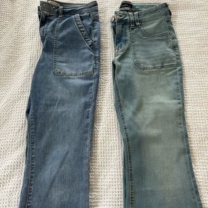 Both size 6 Aeropostale jeans never worn wide leg and flare